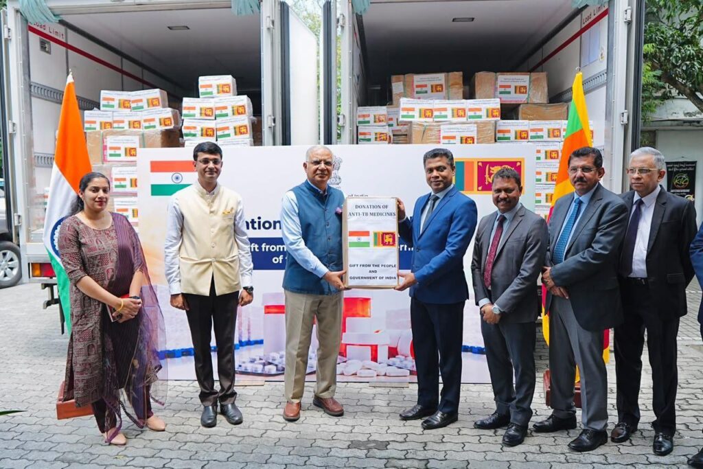 India hands over three tonnes of anti-tuberculosis medicines to Sri Lanka