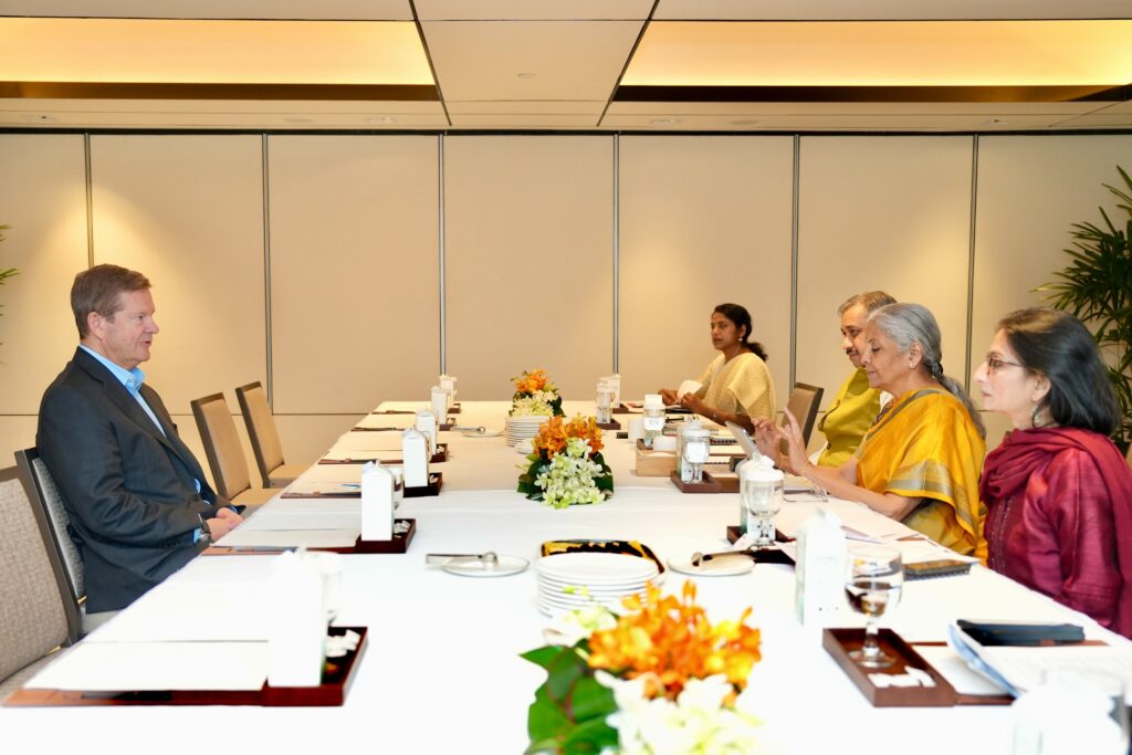 Finance Minister Nirmala Sitharaman Sitharaman meets global financial leaders in Singapore, discusses India investment opportunities