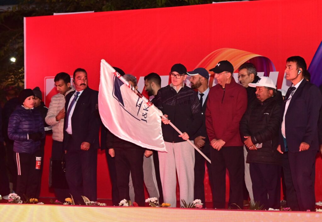 CM Omar Abdullah Flags Off Third Kashmir Marathon in Srinagar
