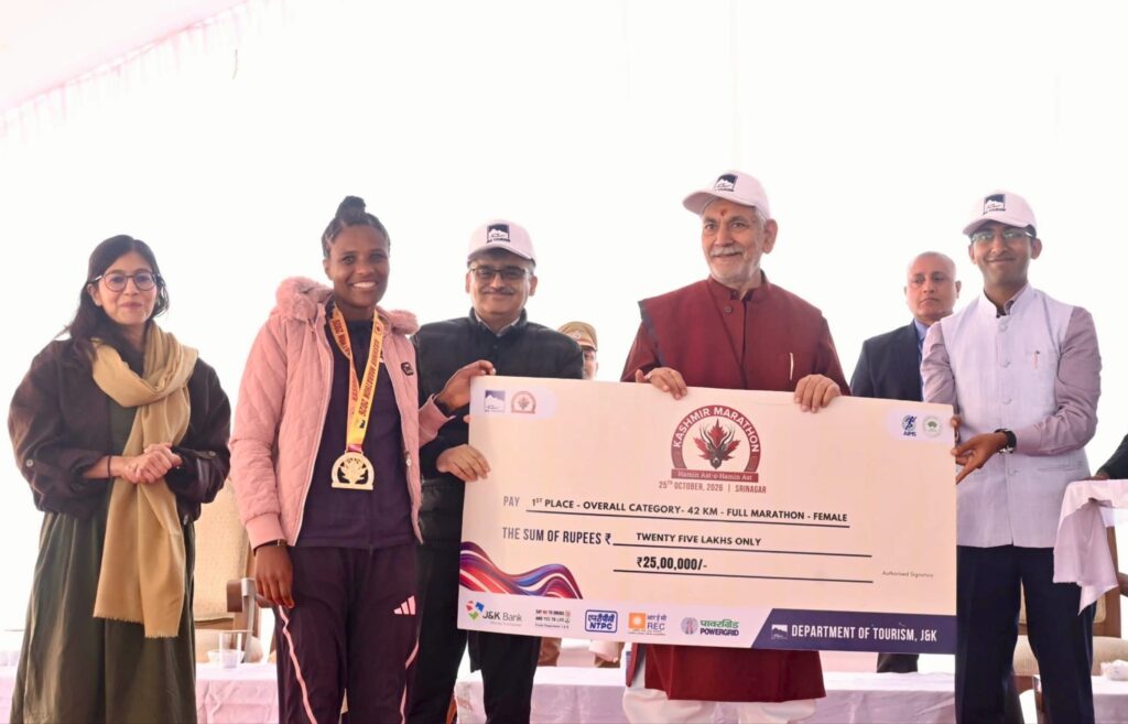 Next Marathon Champion Will Emerge from J&K, Says LG Sinha
