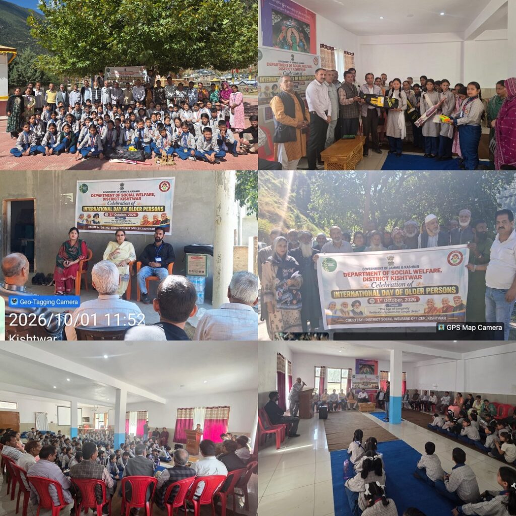 Int’l Day of Older Persons with Focus on Dignity, Inclusion & Active Ageing celebrated across District Kishtwar