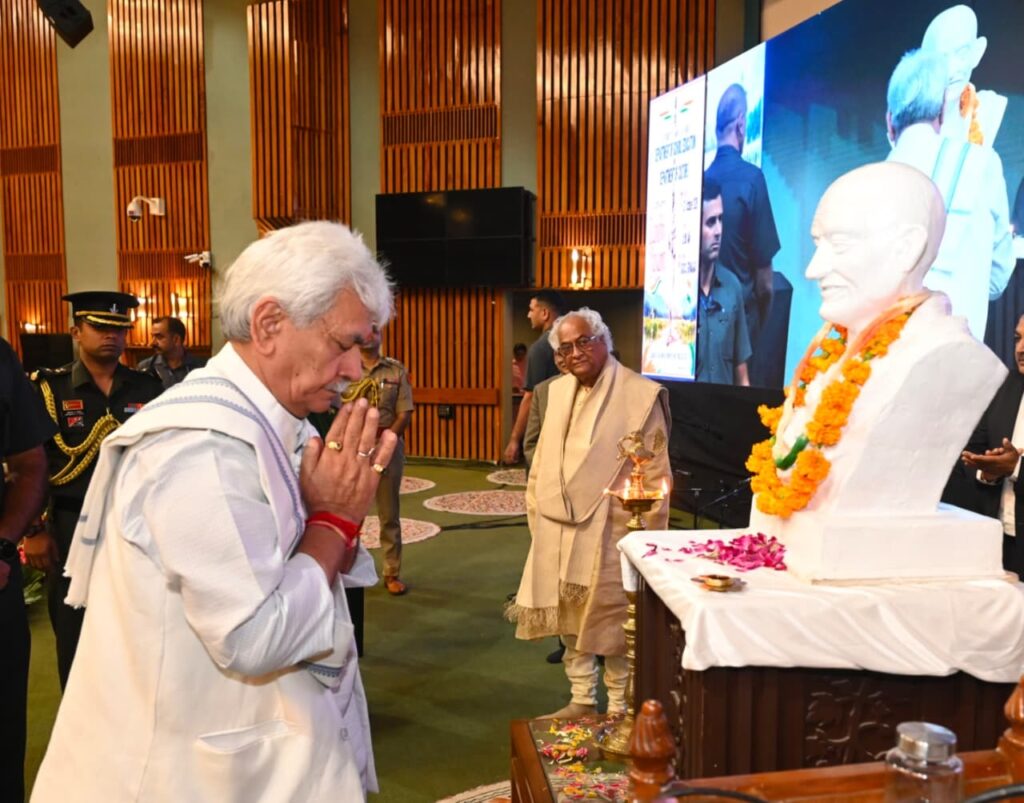 LG Sinha Calls for Responsible Use of Technology, Truth and Unity on Gandhi Jayanti