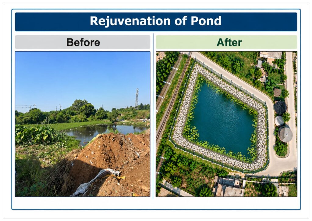 JMC Launches ₹66.52 Lakh Pond Restoration Project in Sainik Colony