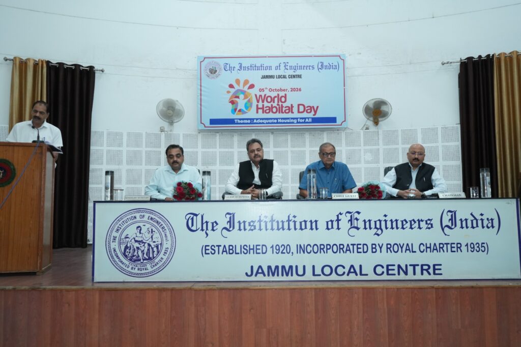 World Habitat Day Observed in Jammu with Call for Affordable, Resilient Housing