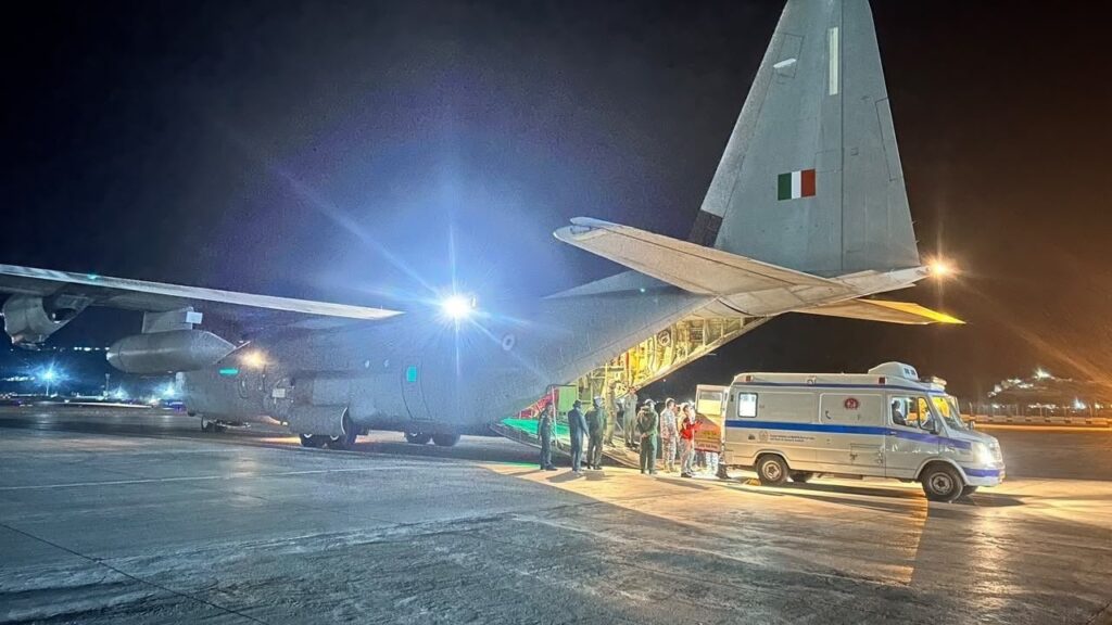 IAF Airlifts Critically Ill 30-Year-Old Patient from Leh to Delhi in Night Evacuation